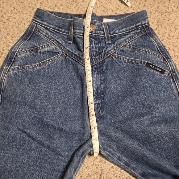 Vintage Rockies Jeans Women's 26 Blue Western Cowgirl Rodeo High Waist - Picture 4 of 7